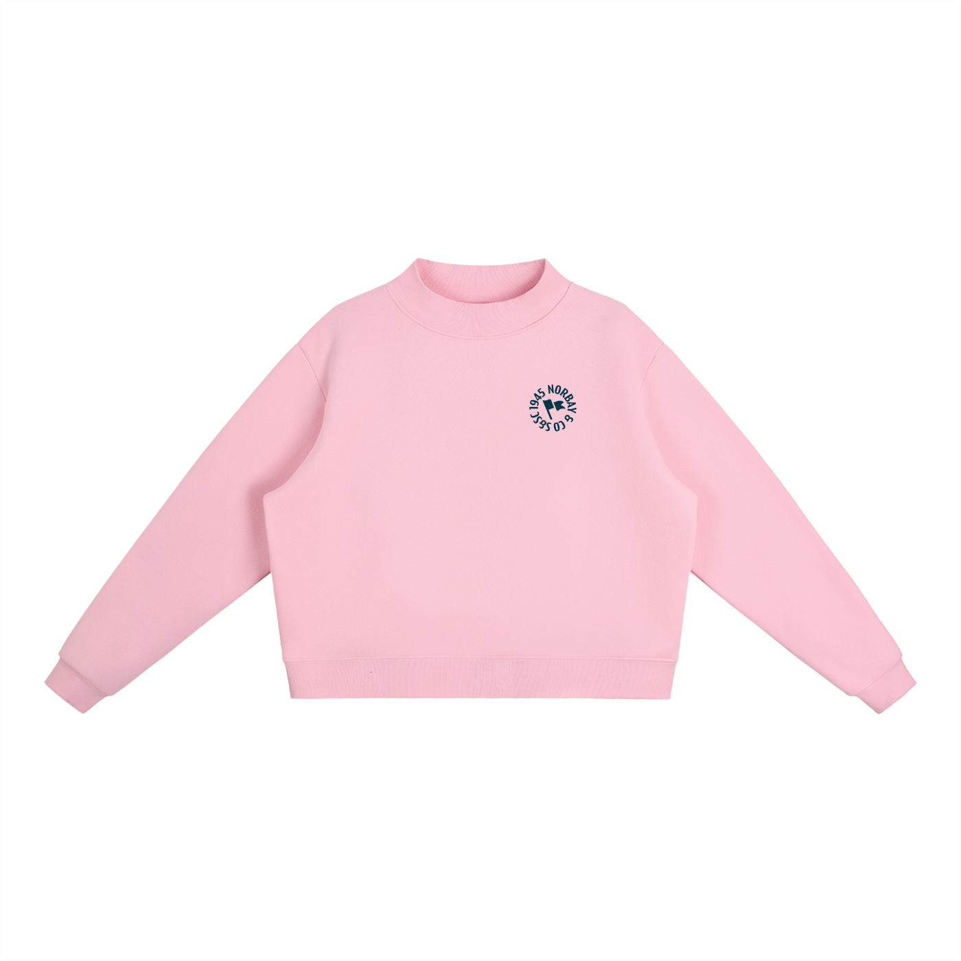 The Crest Mock-Neck Sweatshirt