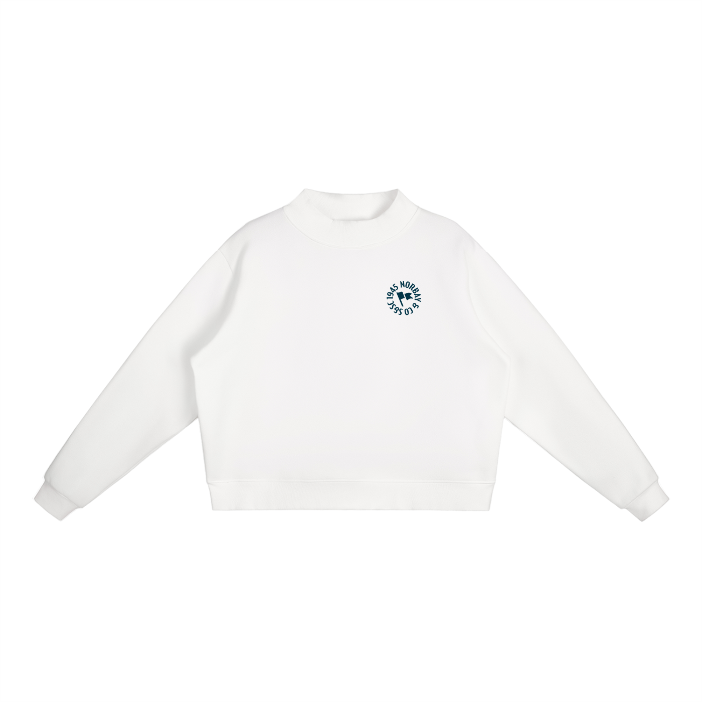 The Crest Mock-Neck Sweatshirt