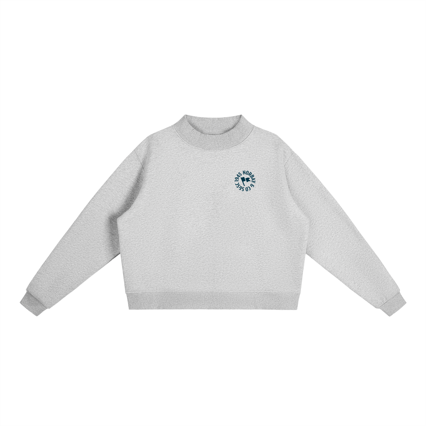 The Crest Mock-Neck Sweatshirt