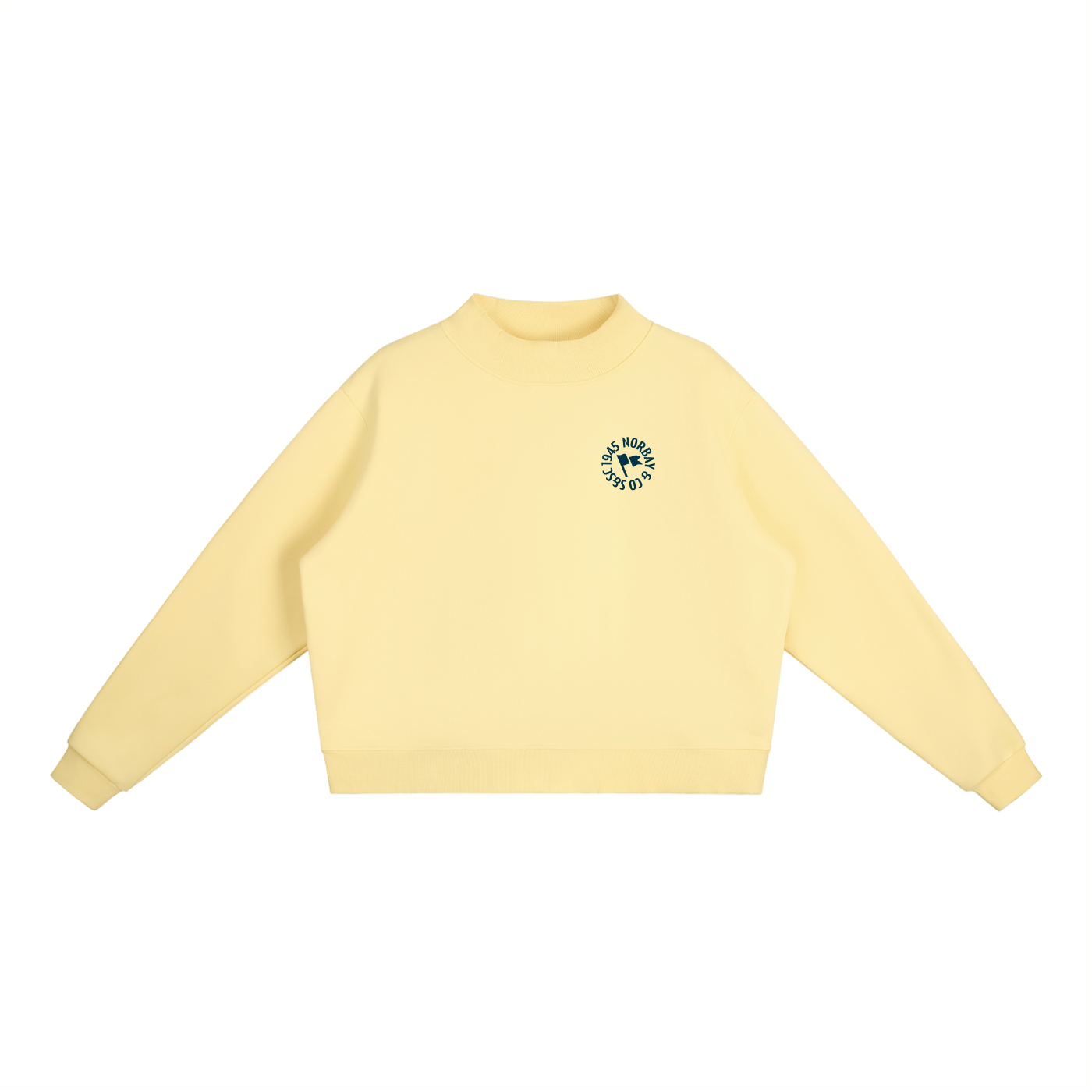 The Crest Mock-Neck Sweatshirt